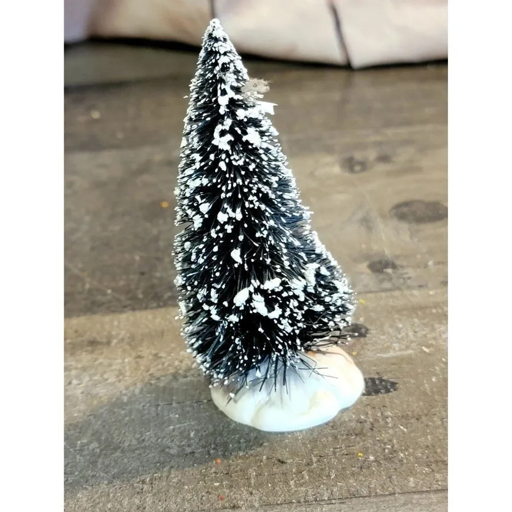 Lemax frosted snow pine tree Xmas Village accessory‎ decor